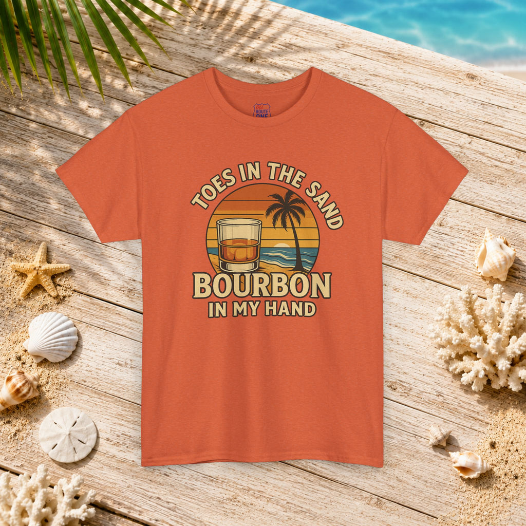Toes in the Sand Bourbon in my Hand Tee
