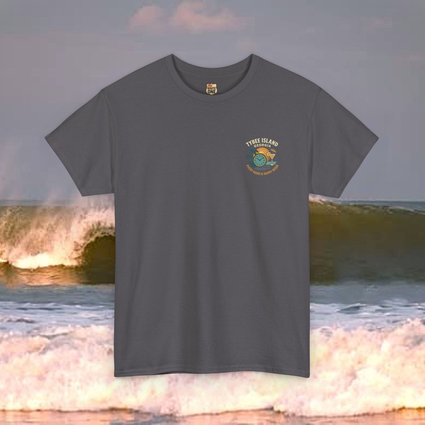 Tybee Island Georgia Vacation Every Hour Is Happy Hour, Everyday Tees, Gift for Him/Her, Comfortable Fashion, Eco-Friendly