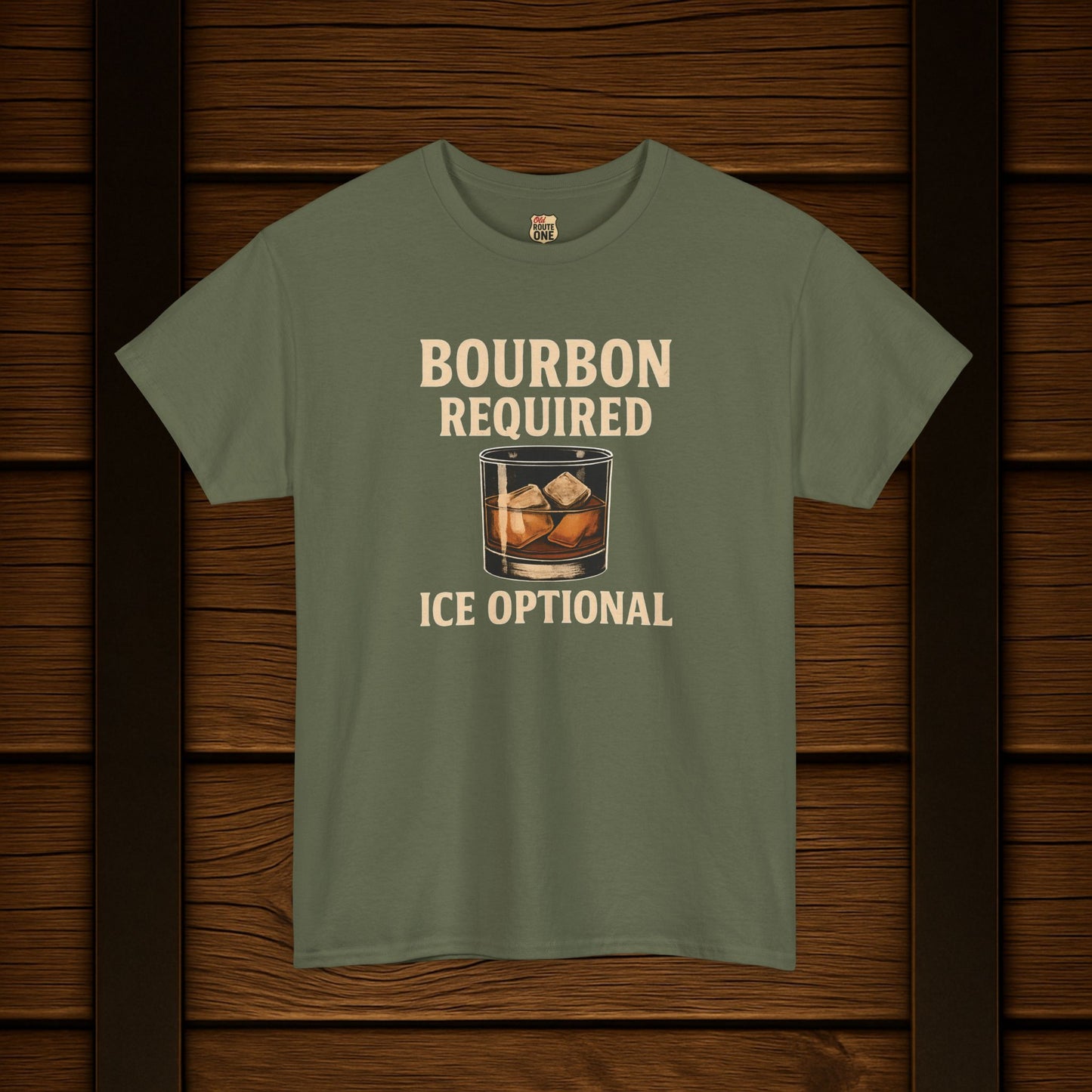 Bourbon Required Ice Optional T-shirt