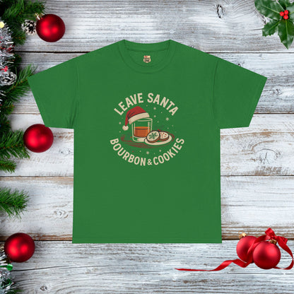 Santa Bourbon & Cookies Unisex Tee