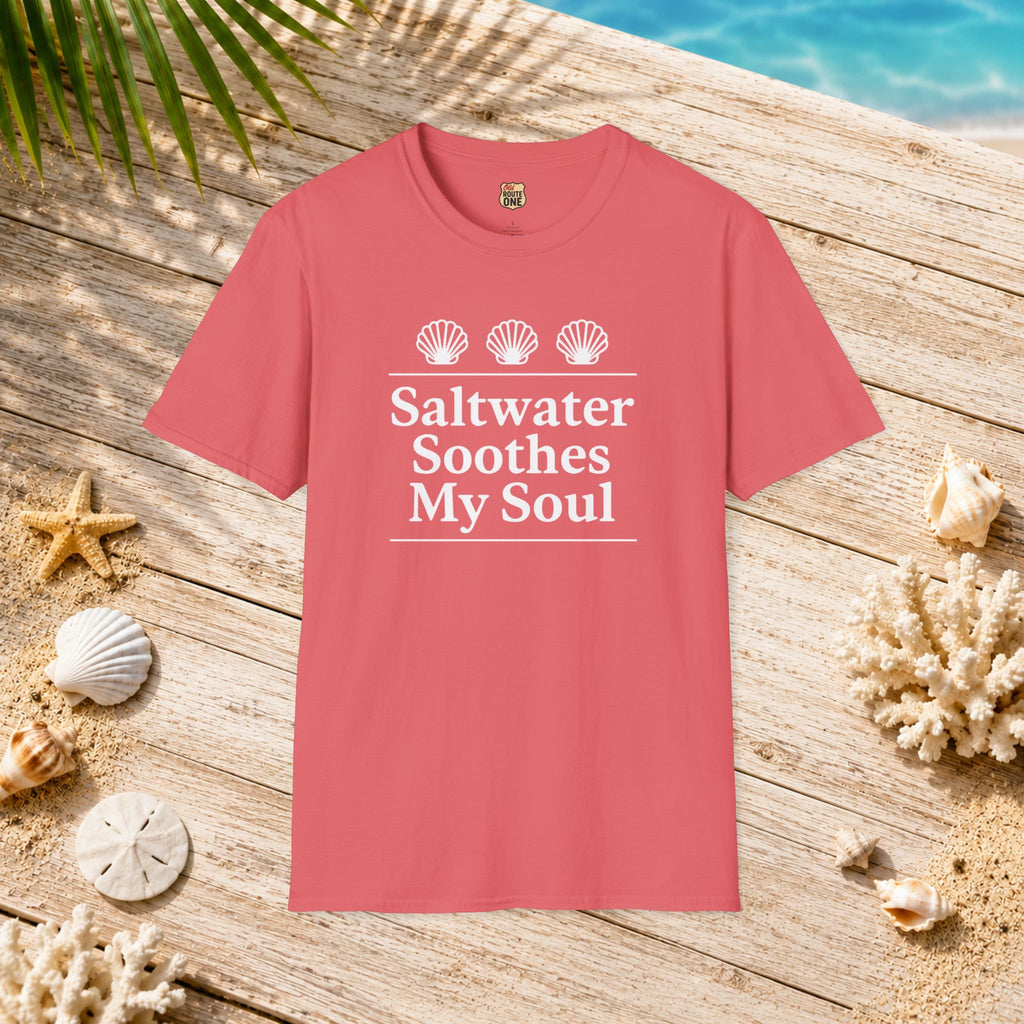 Saltwater Soothes My Soul shell t-shirt