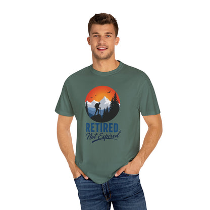 Retired Not Expired, Retirement Gift T-Shirt Dad Birthday tshirt Granddad gift Retired Father Gift Shirt Nature Lover Gift Hiking Tee Outdoors shirt