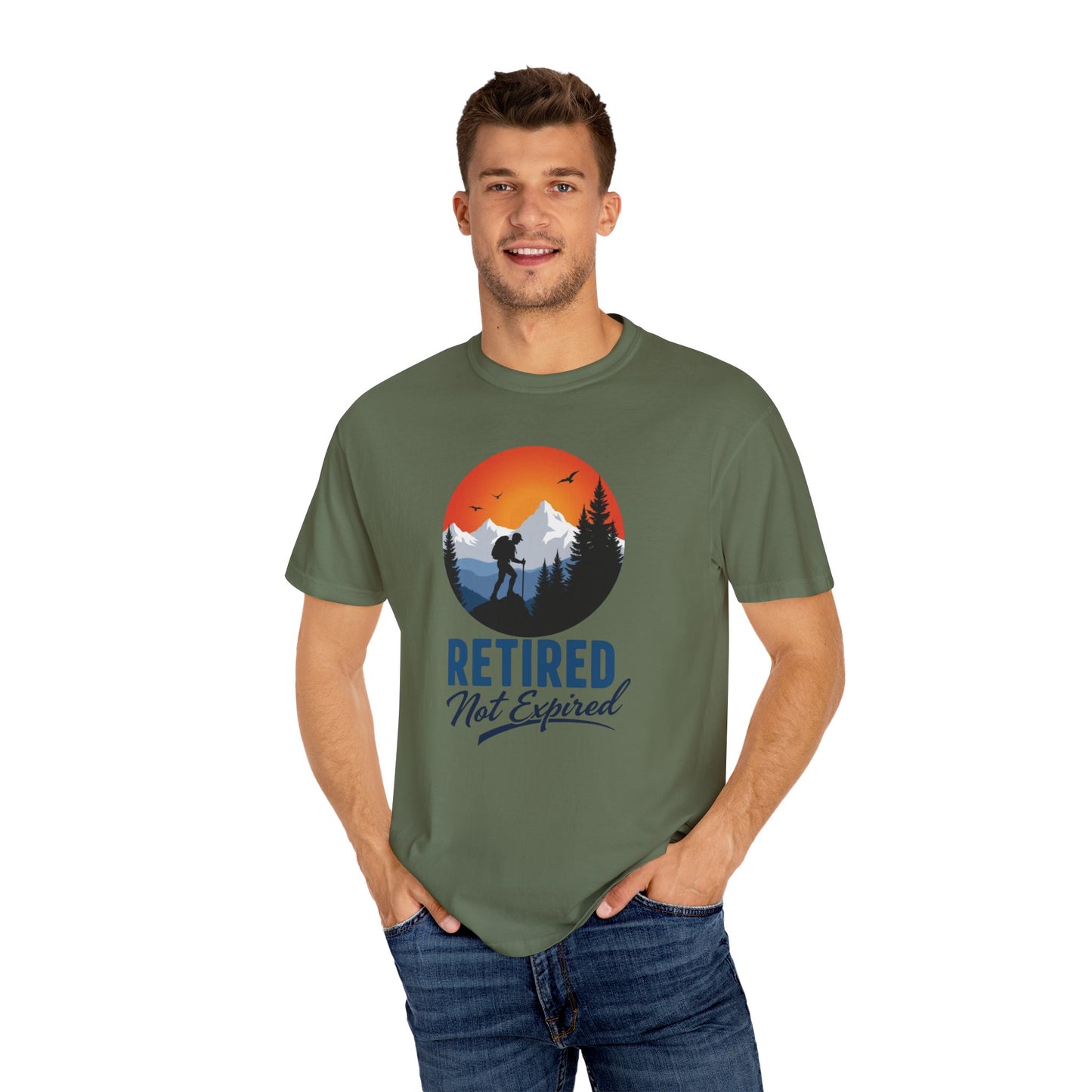 Retired Not Expired, Retirement Gift T-Shirt Dad Birthday tshirt Granddad gift Retired Father Gift Shirt Nature Lover Gift Hiking Tee Outdoors shirt