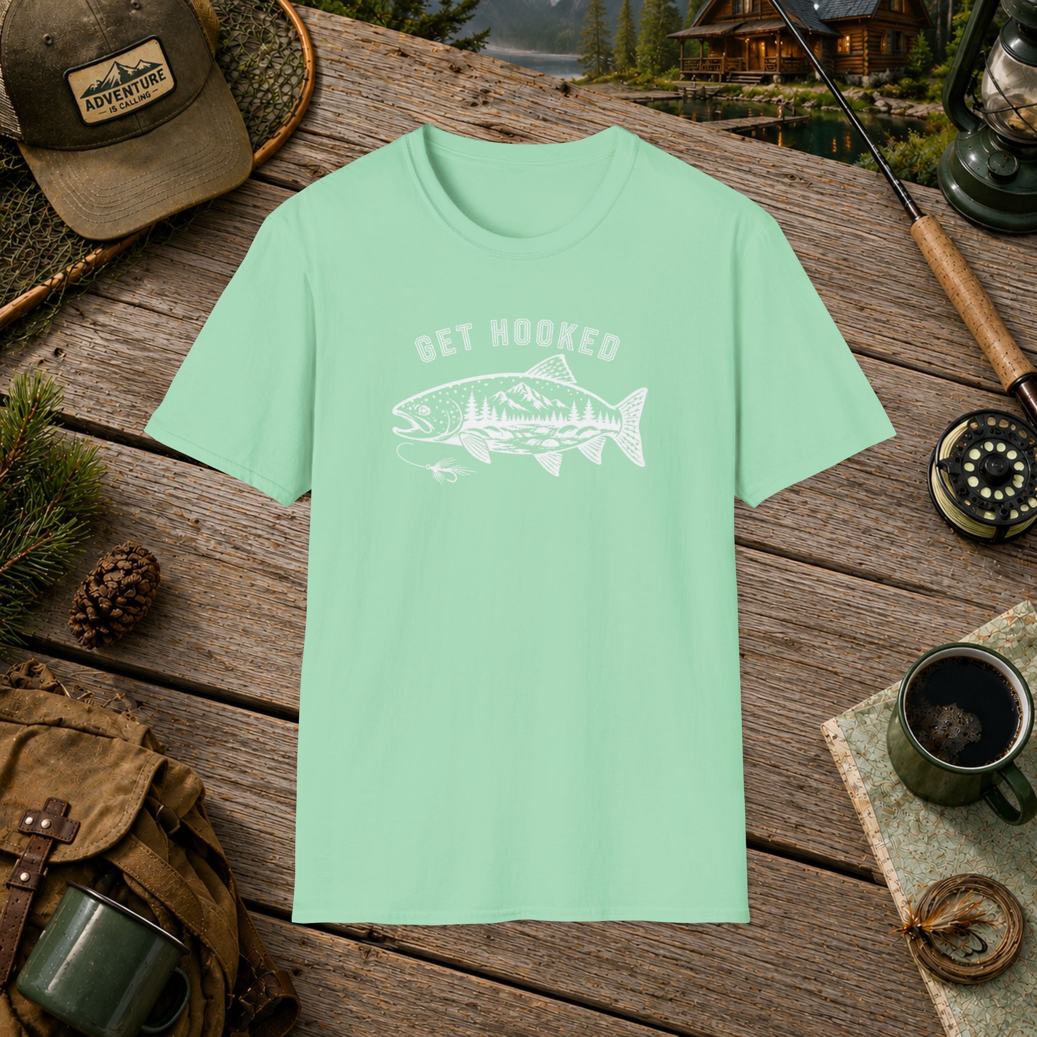 Get Hooked fishing T-Shirt