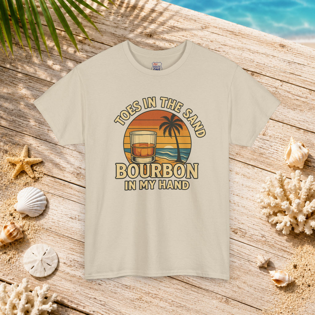 Toes in the Sand Bourbon in my Hand Tee