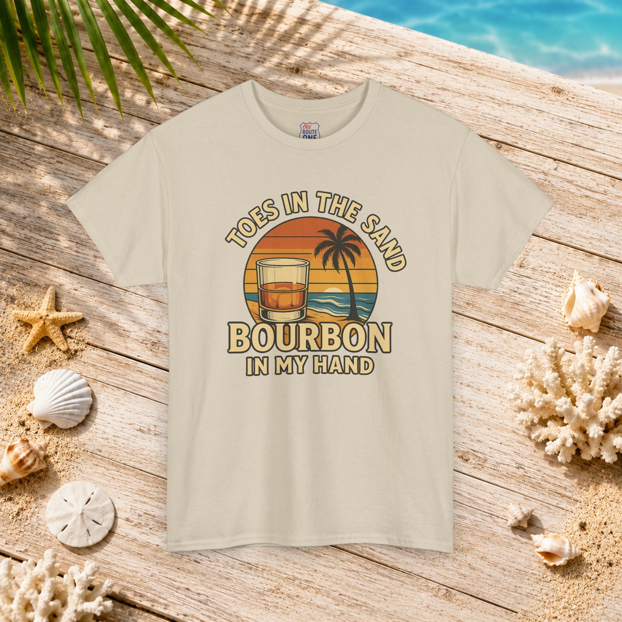 Toes in the Sand Bourbon in my Hand Tee