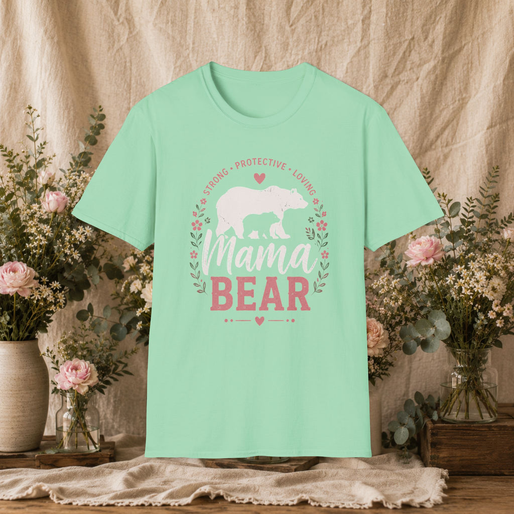 Mama Bear floral T-Shirt