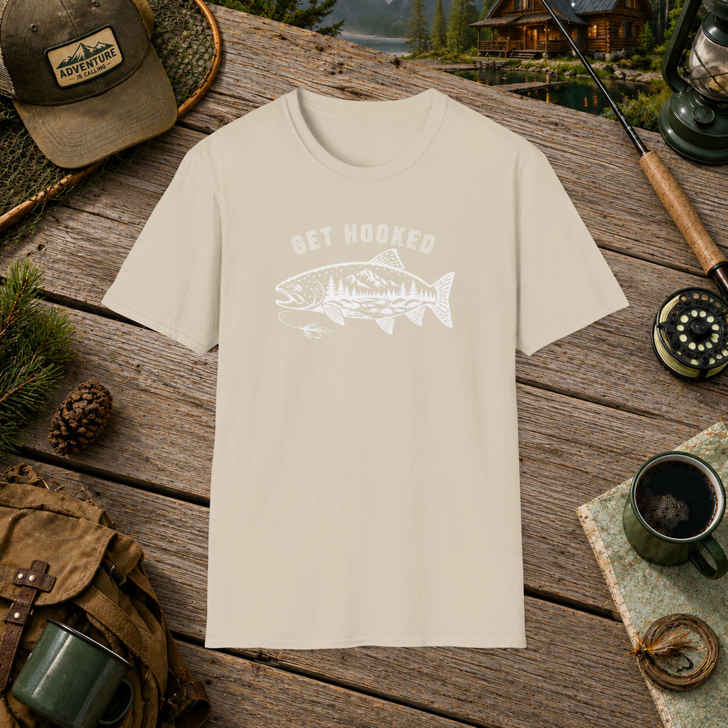 Get Hooked fishing T-Shirt