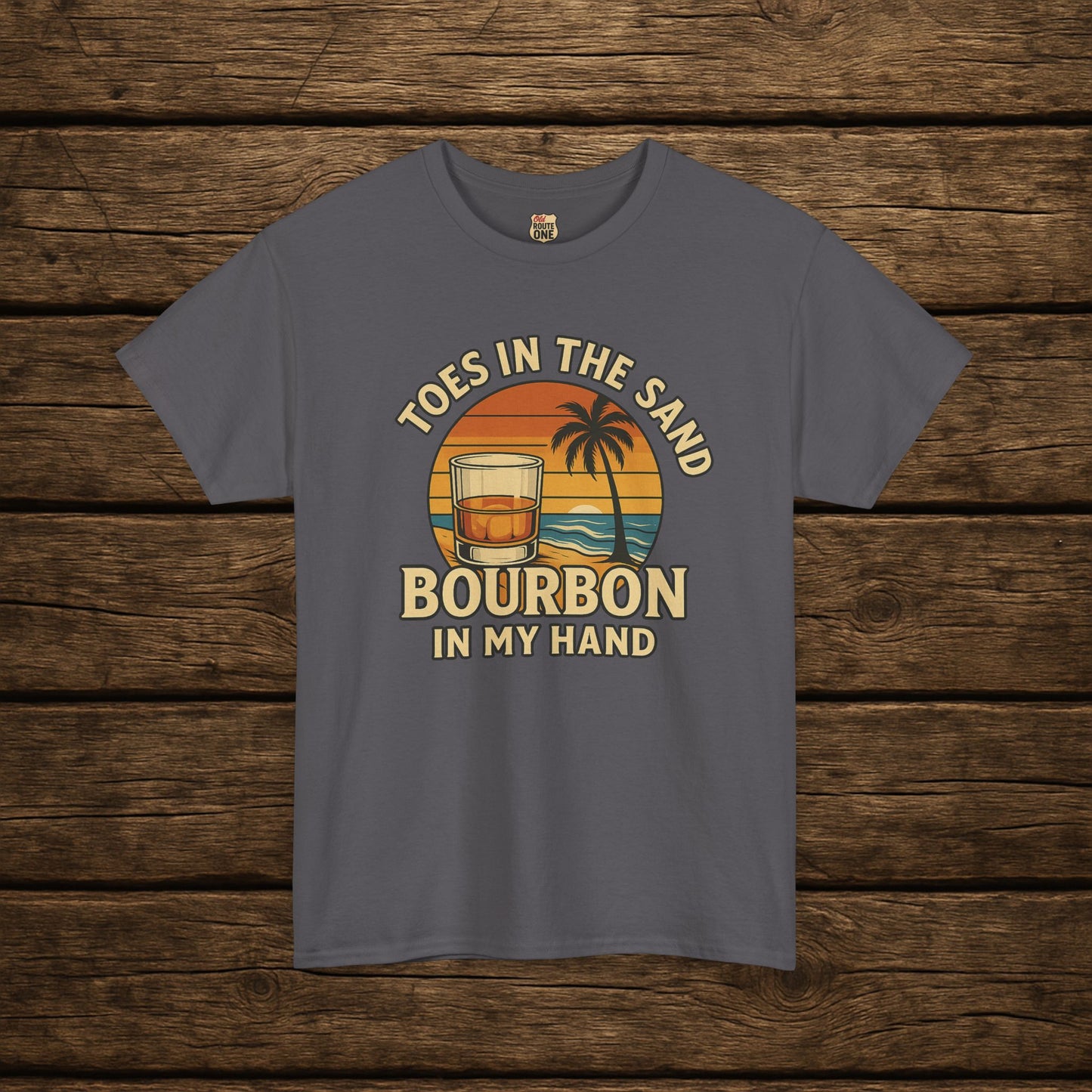 NEW Toes in the Sand Bourbon in my Hand shirt