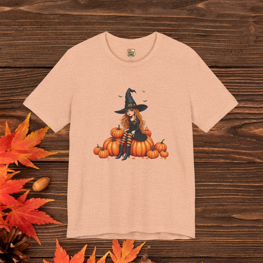 Cute Halloween Witch Short Sleeve Tee