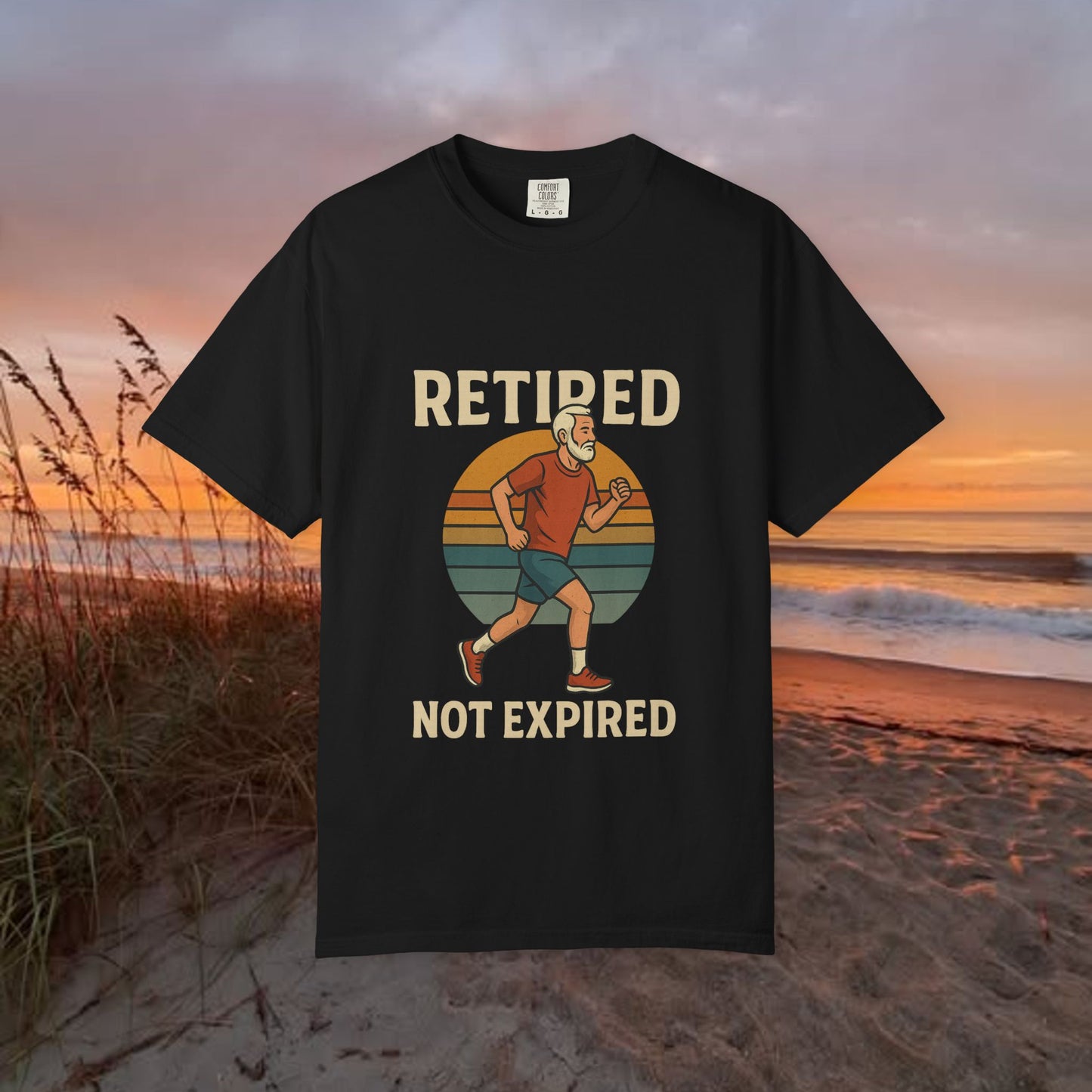 Retired Not Expired Marathon Runner, Retirement Gift T-Shirt Dad Birthday tshirt Granddad gift Retired Father Gift Shirt Nature Lover Gift Hiking Tee Outdoors shirt