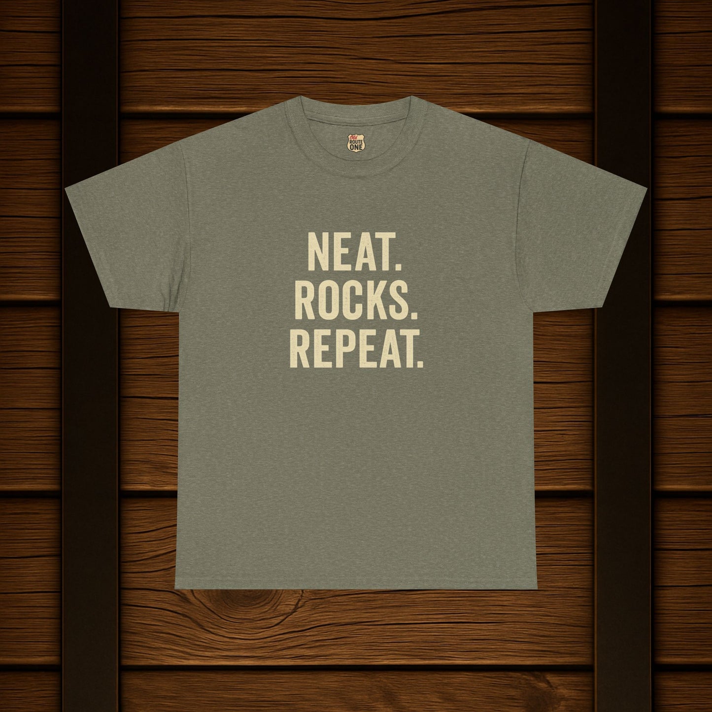 Neat. Rocks. Repeat. T-shirt