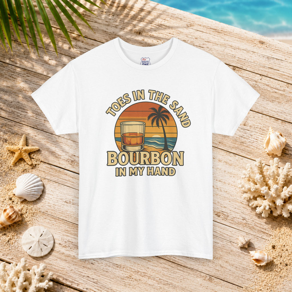 Toes in the Sand Bourbon in my Hand Tee