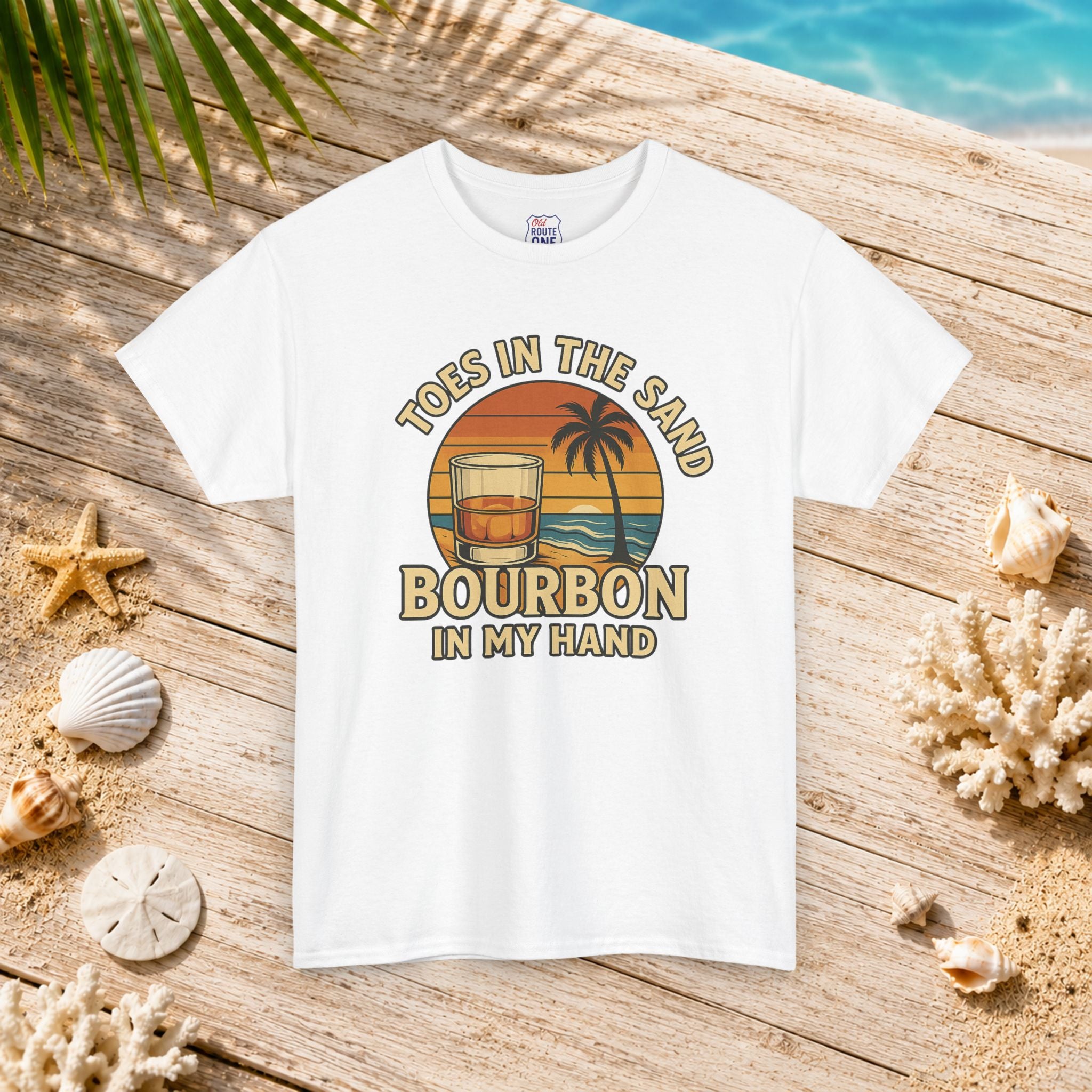 Toes in the Sand Bourbon in my Hand Tee