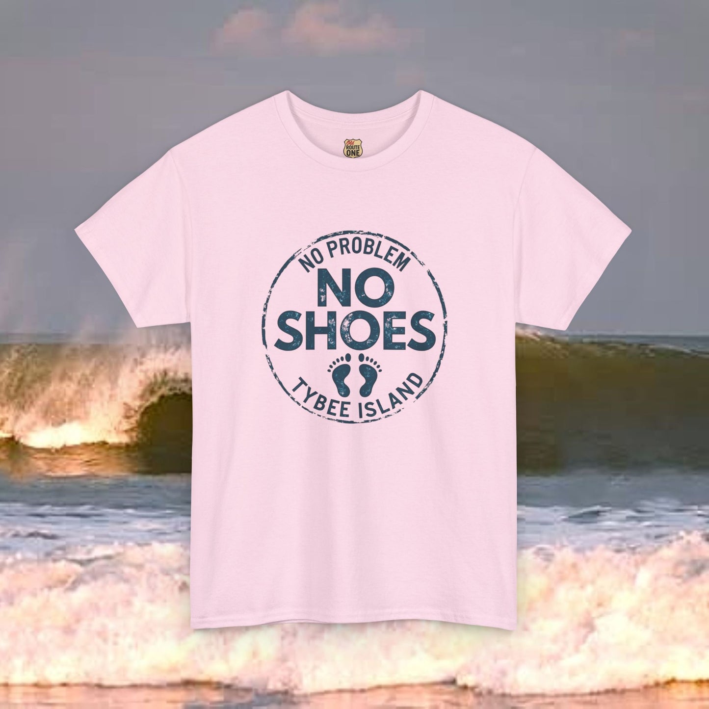 Tybee Island No Shoes No Problem, Everyday Tees, Gift for Him/Her, Comfortable Fashion, Eco-Friendly