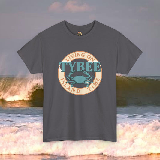 Tybee Island Living On Island Time , Everyday Tees, Gift for Him/Her, Comfortable Fashion, Eco-Friendly