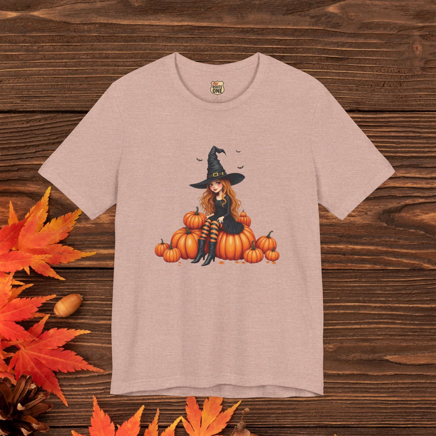 Cute Halloween Witch Short Sleeve Tee - Spooky Fashion, Autumn Style, Pumpkin Lovers Gift, Cute Witch Shirt, Festival Apparel, Comfy [...]