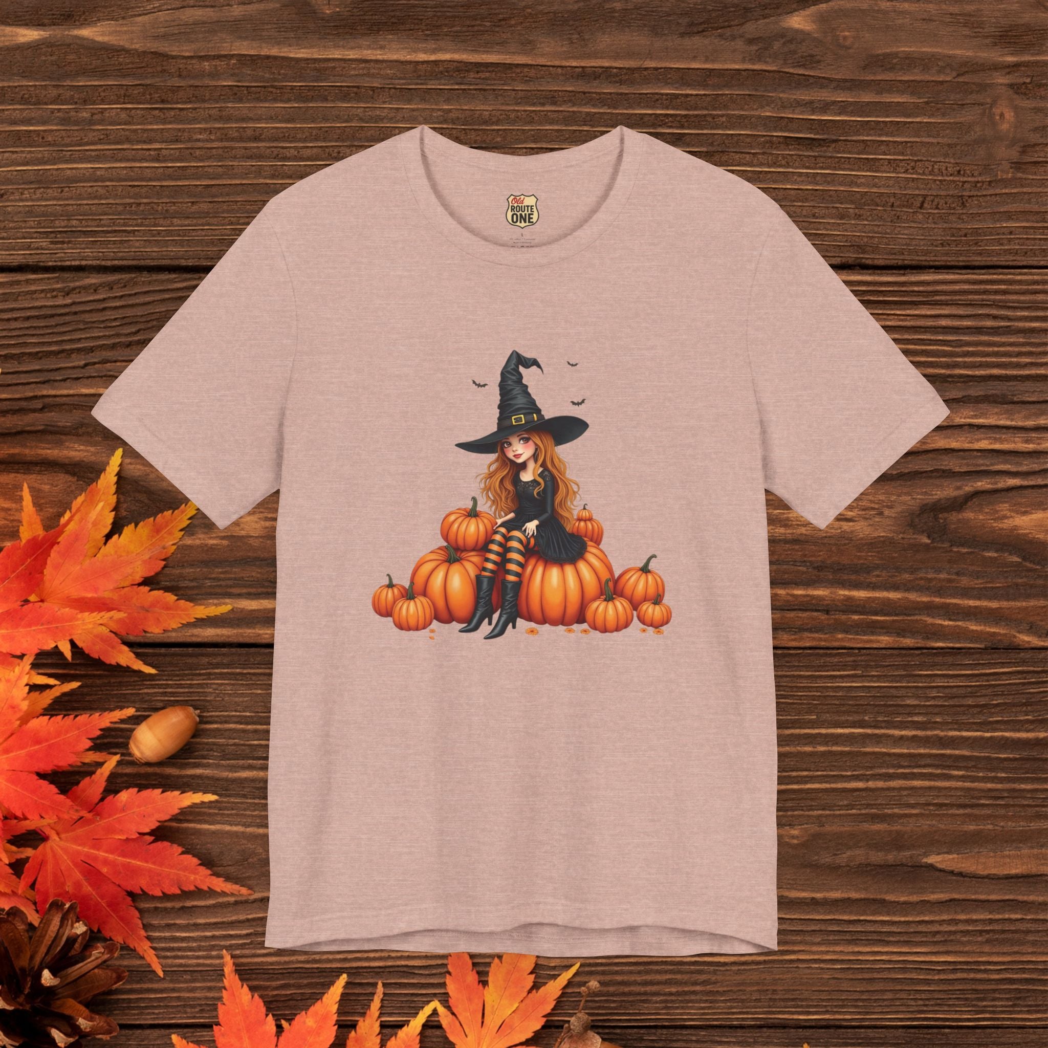 Cute Halloween Witch Short Sleeve Tee