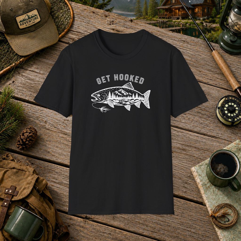 Get Hooked fishing T-Shirt