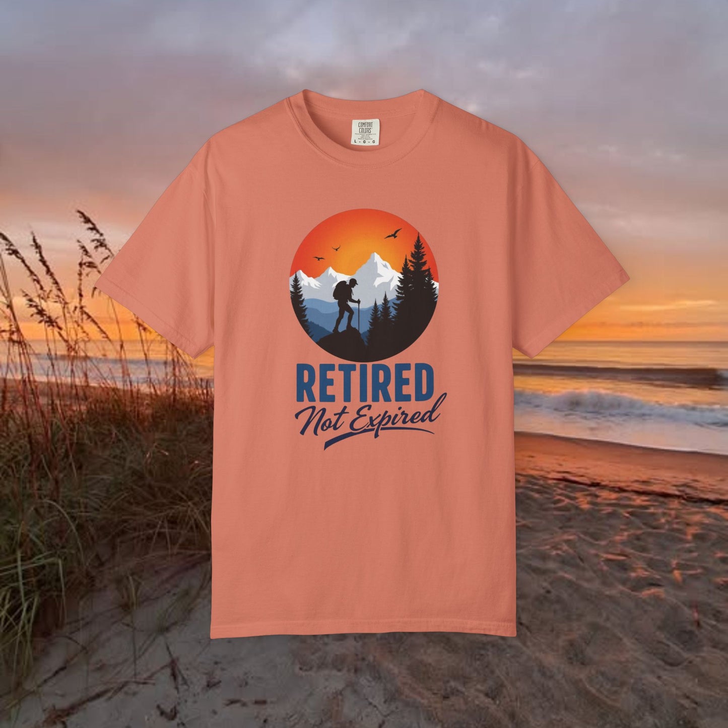 Retired Not Expired, Retirement Gift T-Shirt Dad Birthday tshirt Granddad gift Retired Father Gift Shirt Nature Lover Gift Hiking Tee Outdoors shirt