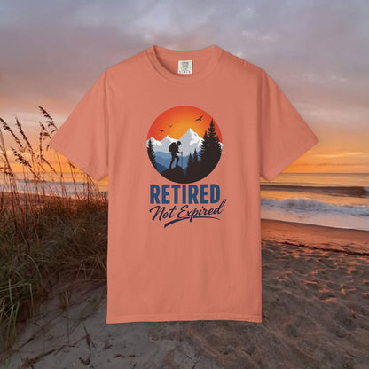 Retired Not Expired, Retirement Gift T-Shirt Dad Birthday tshirt Granddad gift Retired Father Gift Shirt Nature Lover Gift Hiking Tee Outdoors shirt
