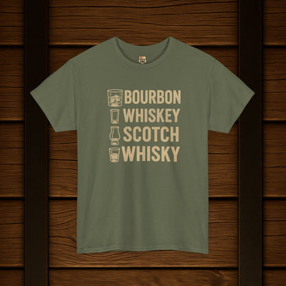 Bourbon Whiskey Scotch Whisky T-shirt