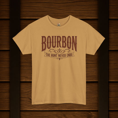 Bourbon The Hunt Never Ends T-shirt