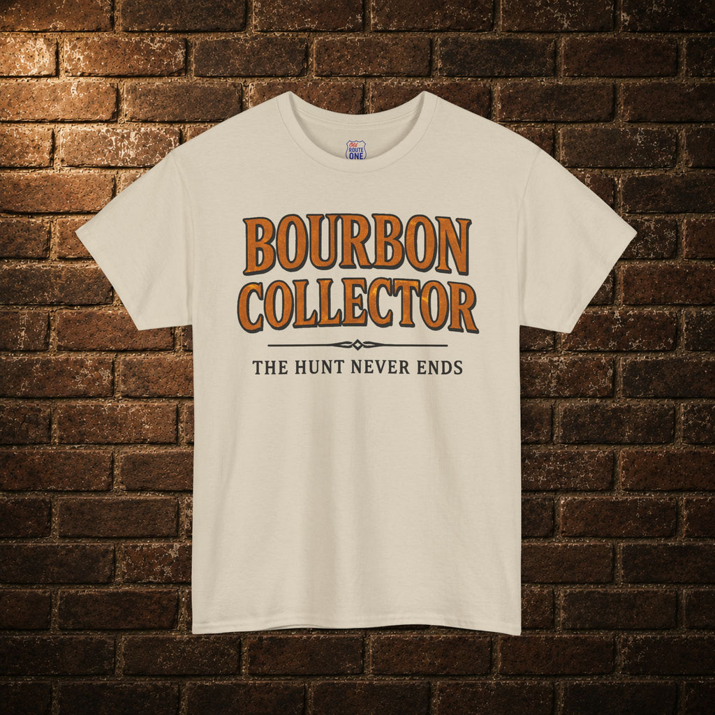Bourbon Collector The Hunt Never Ends t-shirt