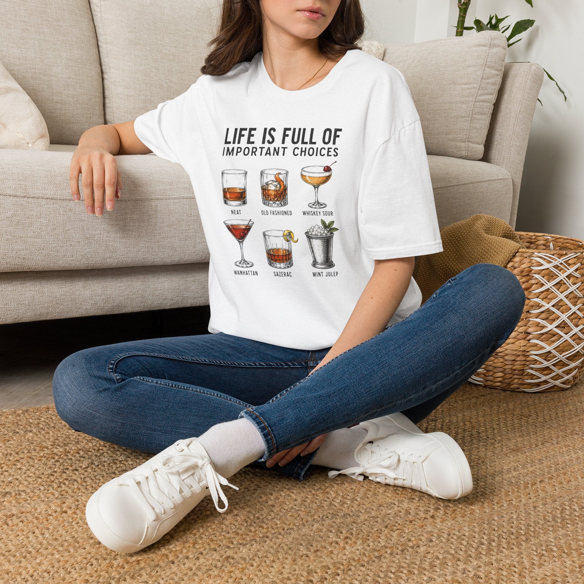 Life Is Full Of Important Choices cocktail T-Shirt