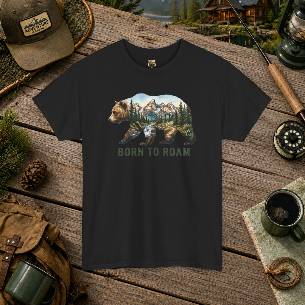 Born To Roam Bear T-shirt