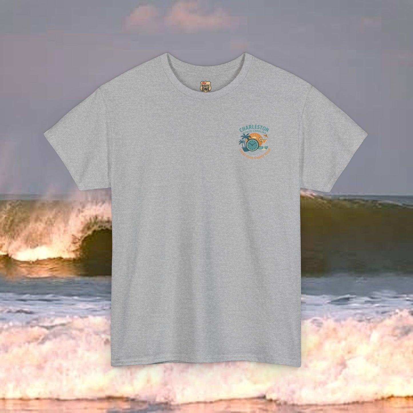 Charleston South Carolina Every Hour Is Happy Hour, Everyday Tees, Gift for Him/Her, Comfortable Fashion, Eco-Friendly