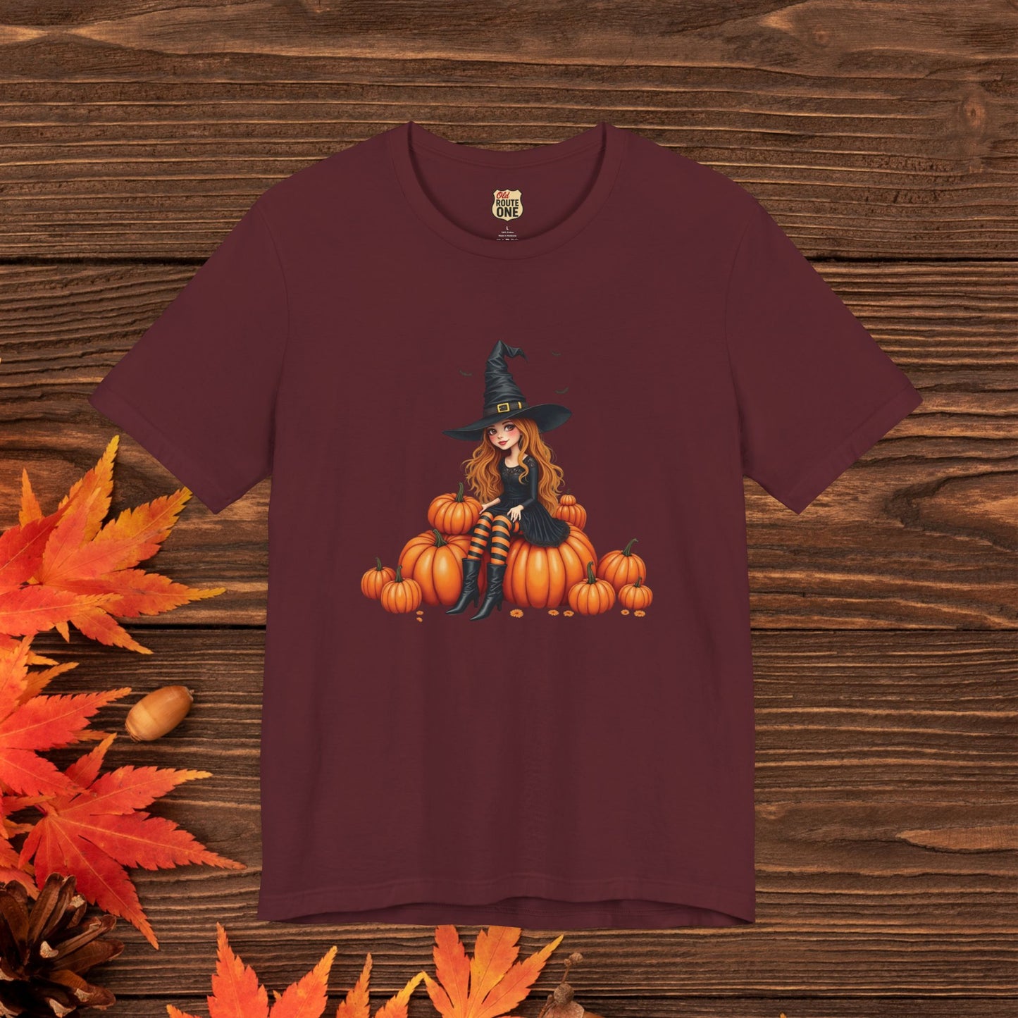 Cute Halloween Witch Short Sleeve Tee - Spooky Fashion, Autumn Style, Pumpkin Lovers Gift, Cute Witch Shirt, Festival Apparel, Comfy [...]