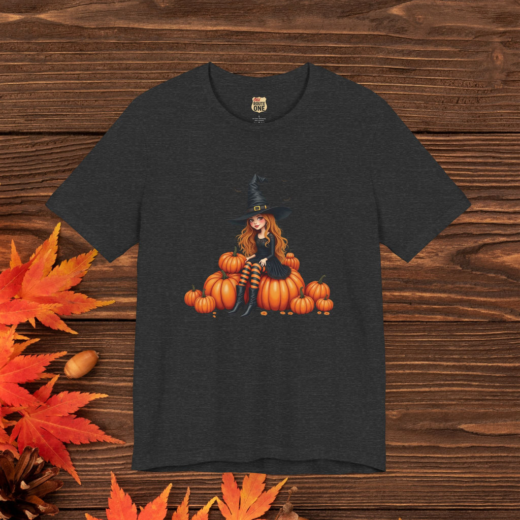 Cute Halloween Witch Short Sleeve Tee