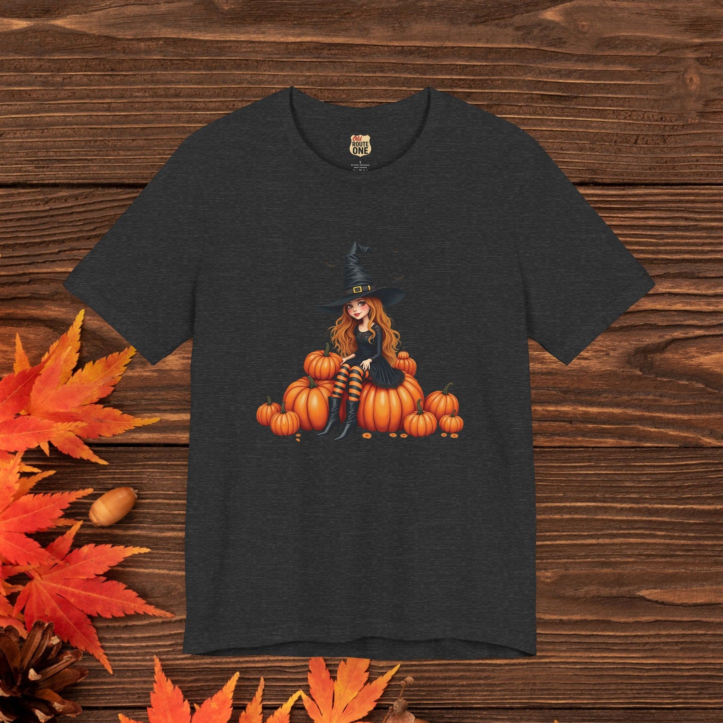 Cute Halloween Witch Short Sleeve Tee - Spooky Fashion, Autumn Style, Pumpkin Lovers Gift, Cute Witch Shirt, Festival Apparel, Comfy [...]