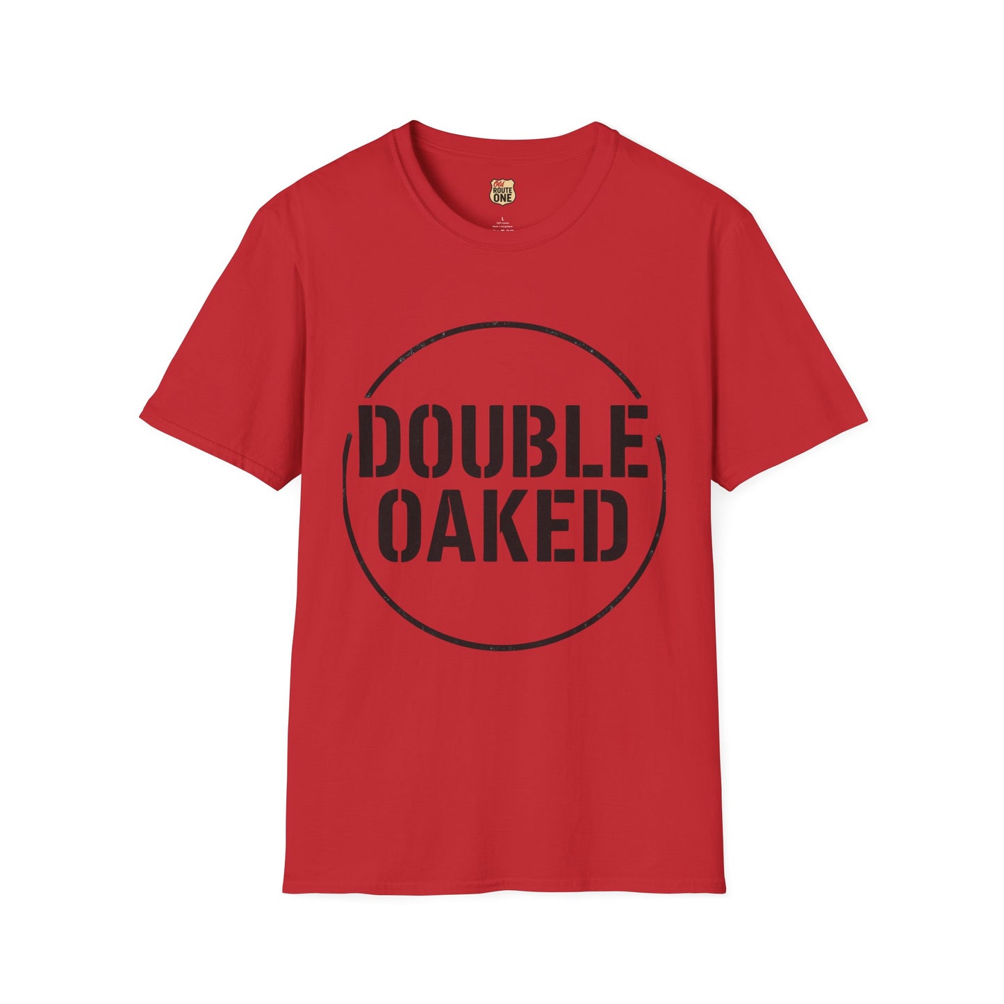 DOUBLE OAKED, Bourbon, Graphic T-shirt, Tee, Casual Gift, Unisex Apparel