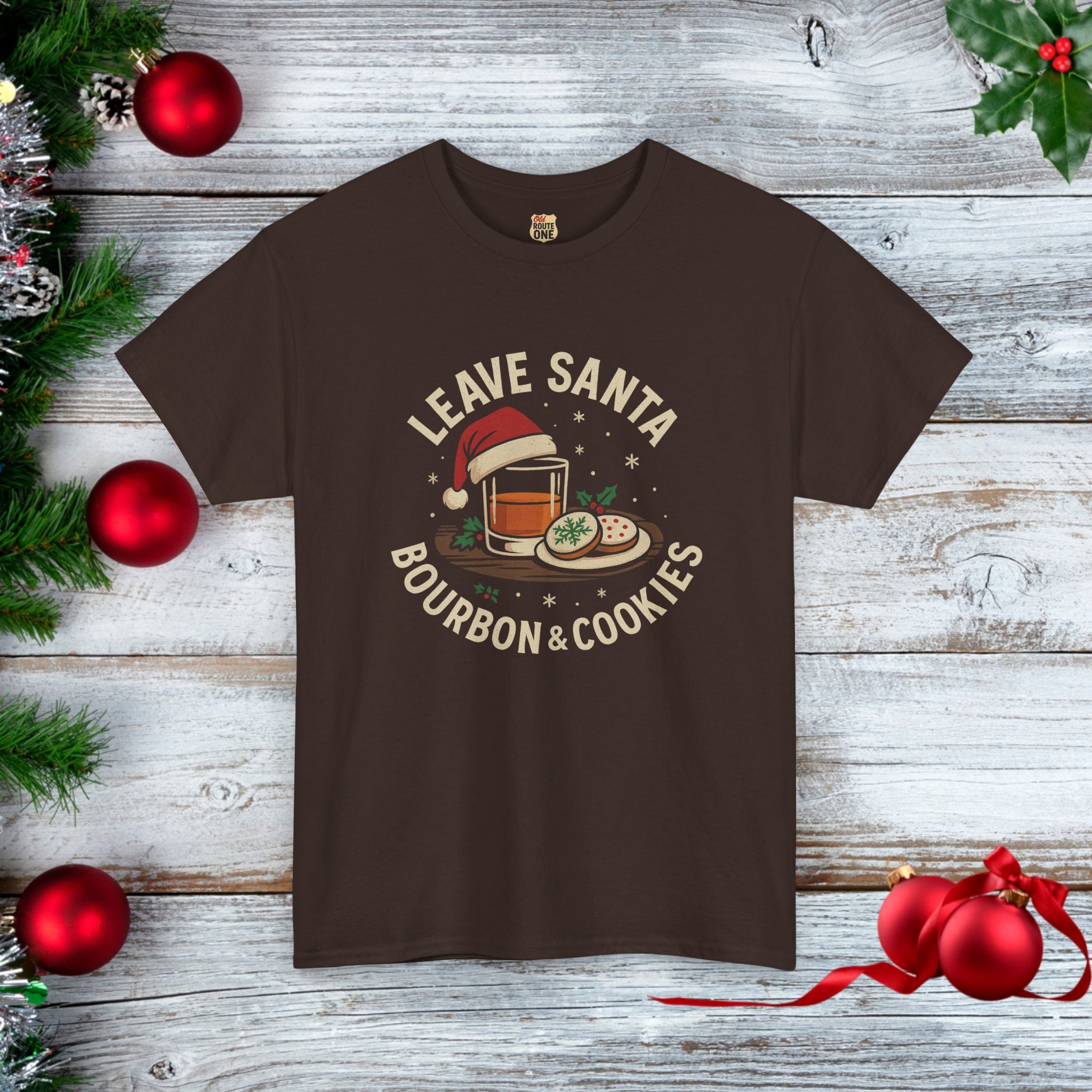 Santa Bourbon & Cookies Tee