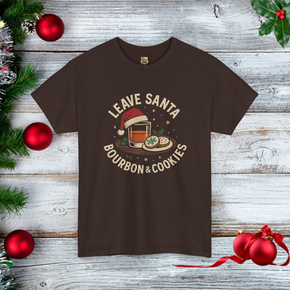 Santa Bourbon & Cookies Unisex Tee