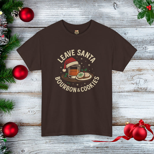 Santa Bourbon & Cookies Unisex Tee