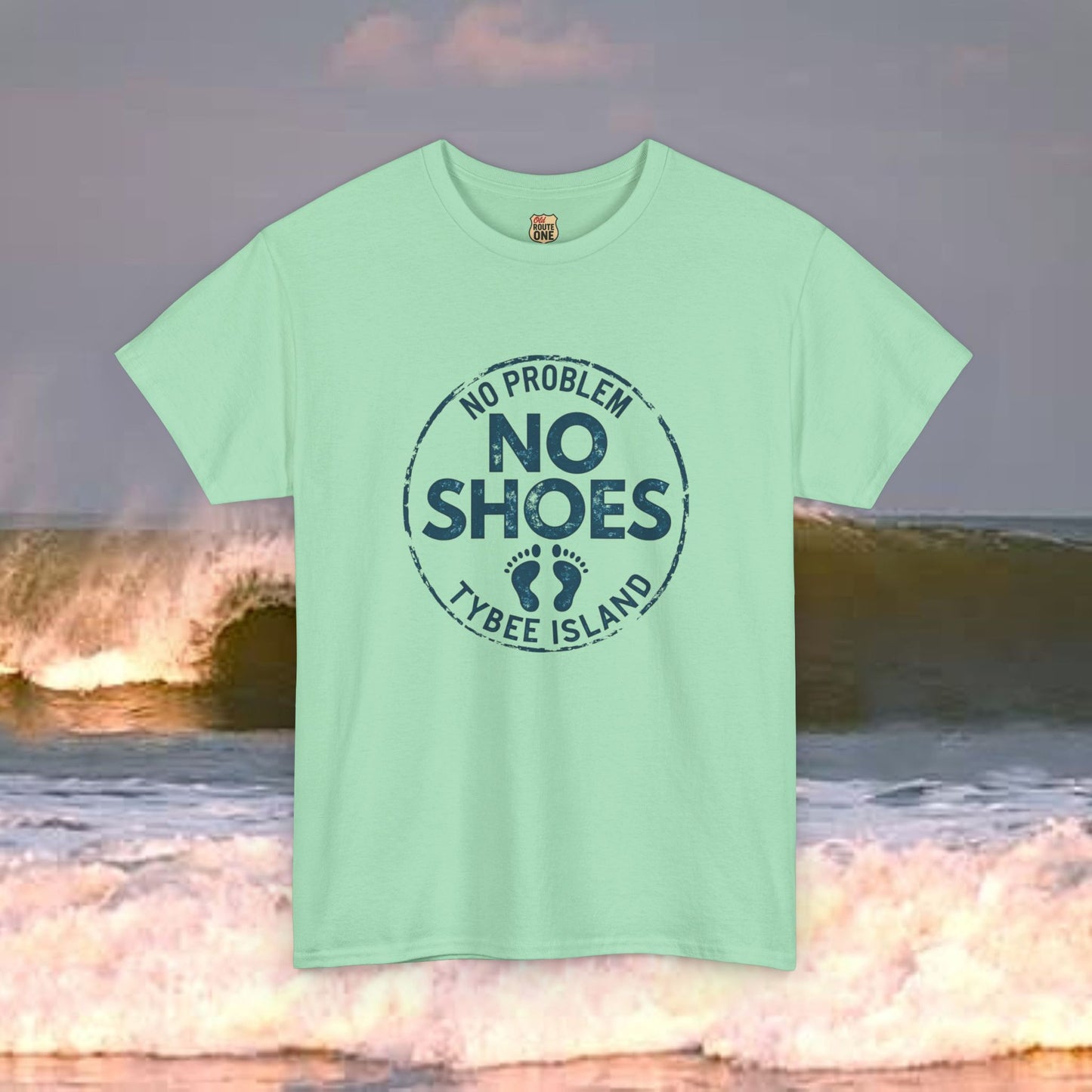 Tybee Island No Shoes No Problem, Everyday Tees, Gift for Him/Her, Comfortable Fashion, Eco-Friendly