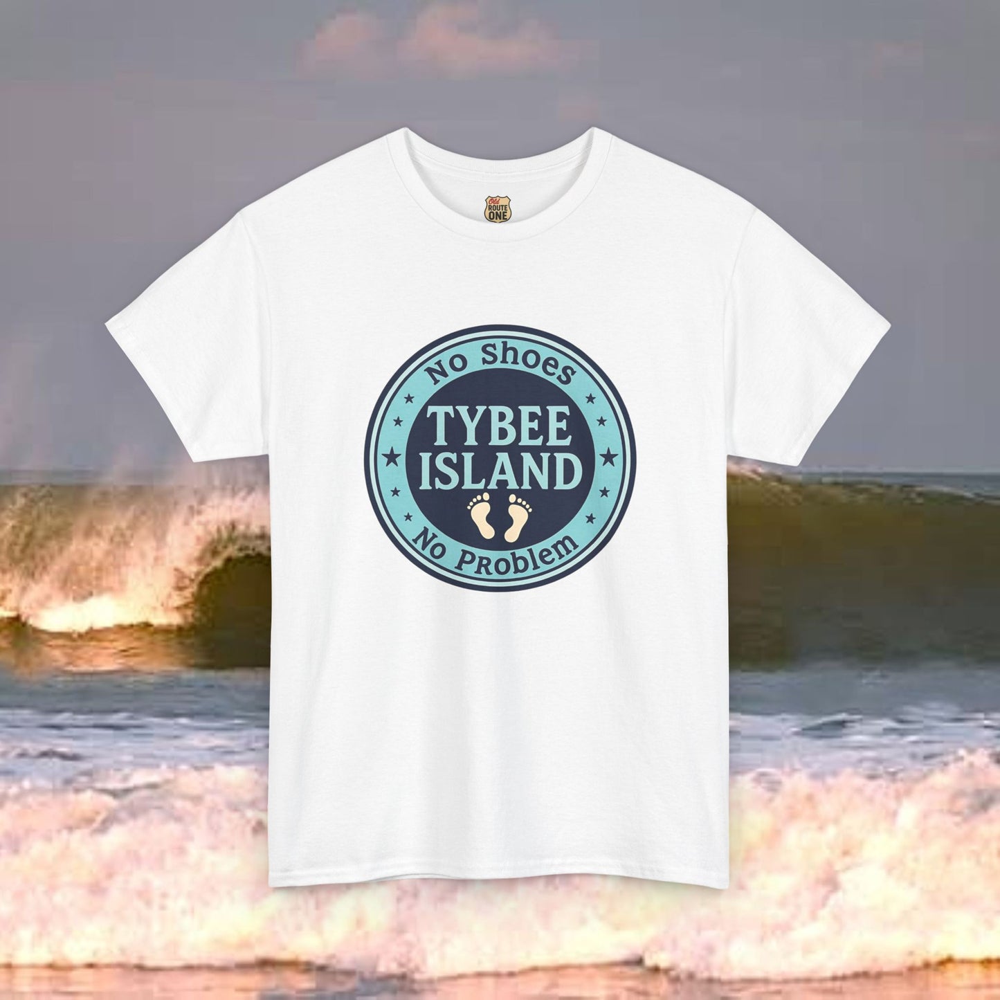 Tybee Island No Shoes No Problem , Everyday Tees, Gift for Him/Her, Comfortable Fashion, Eco-Friendly