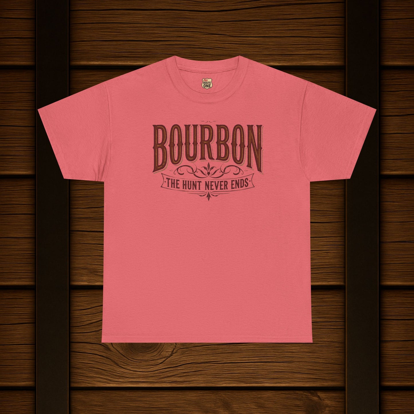 Bourbon The Hunt Never Ends T-shirt