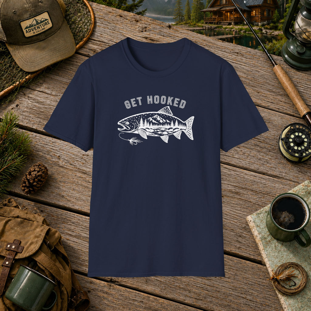 Get Hooked fishing T-Shirt