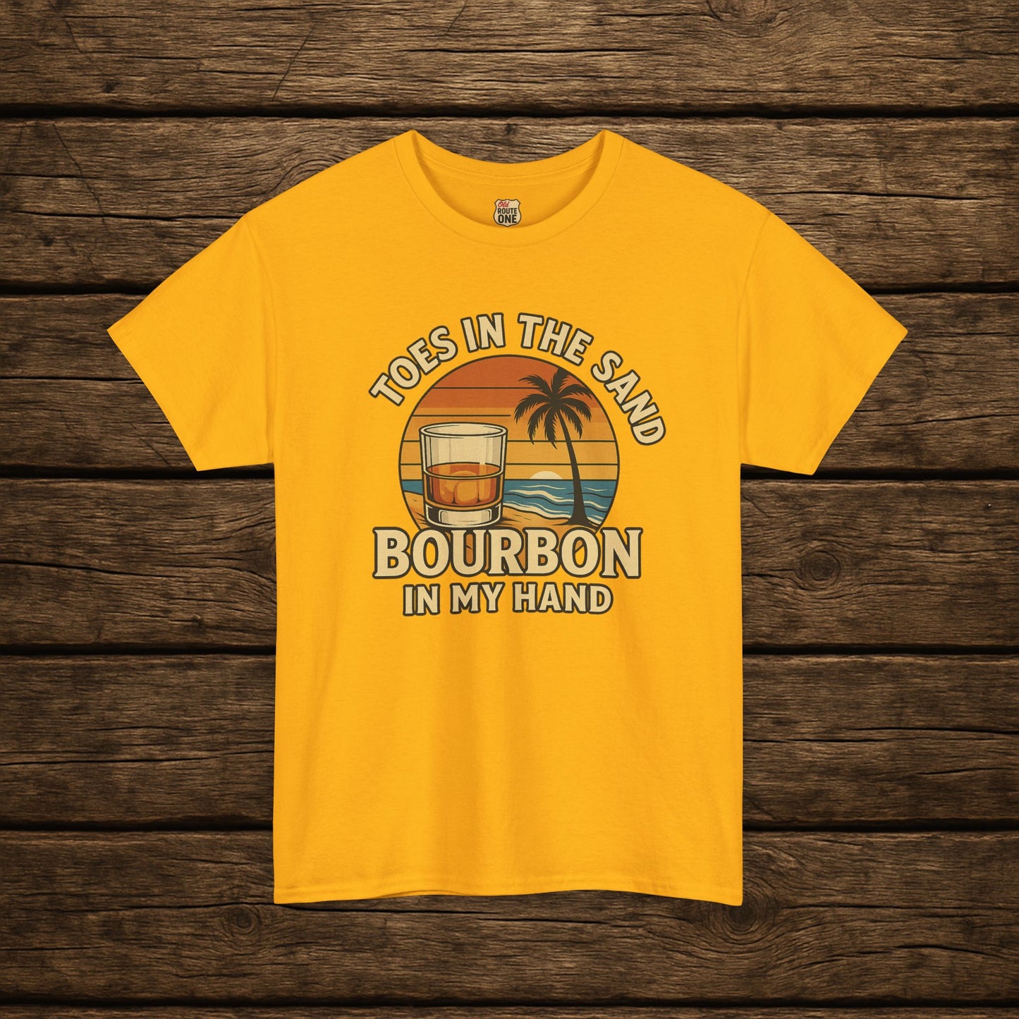 NEW Toes in the Sand Bourbon in my Hand shirt