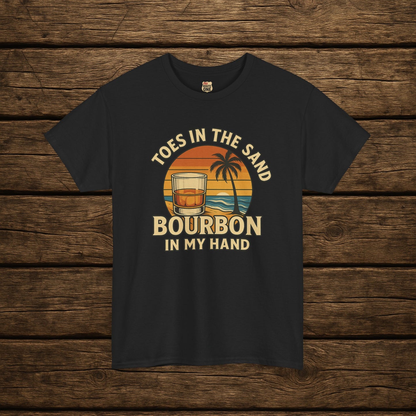 NEW Toes in the Sand Bourbon in my Hand shirt