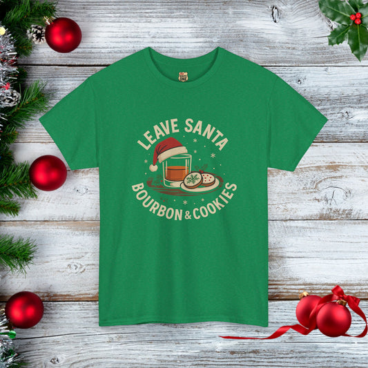 Santa Bourbon & Cookies Unisex Tee