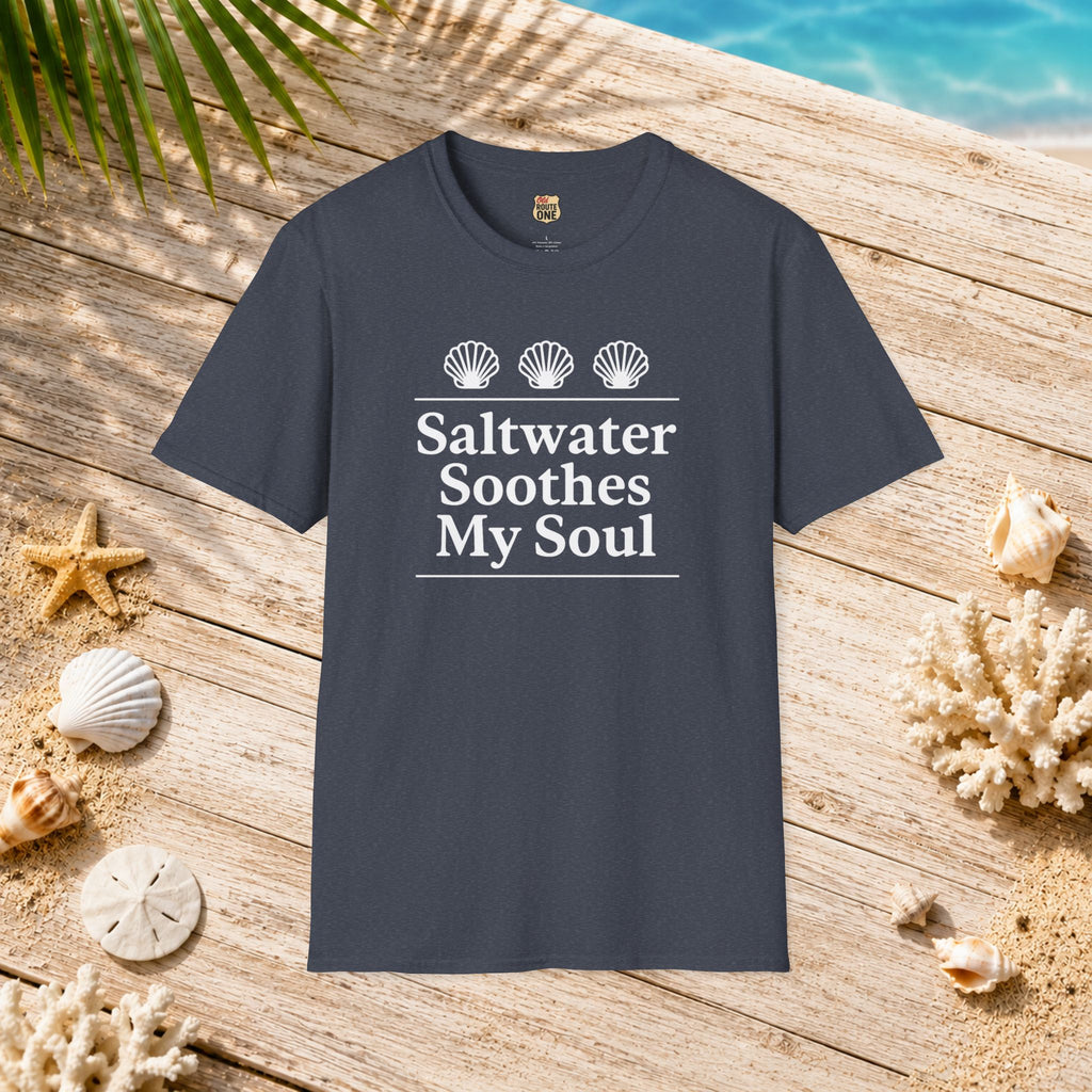 Saltwater Soothes My Soul shell t-shirt