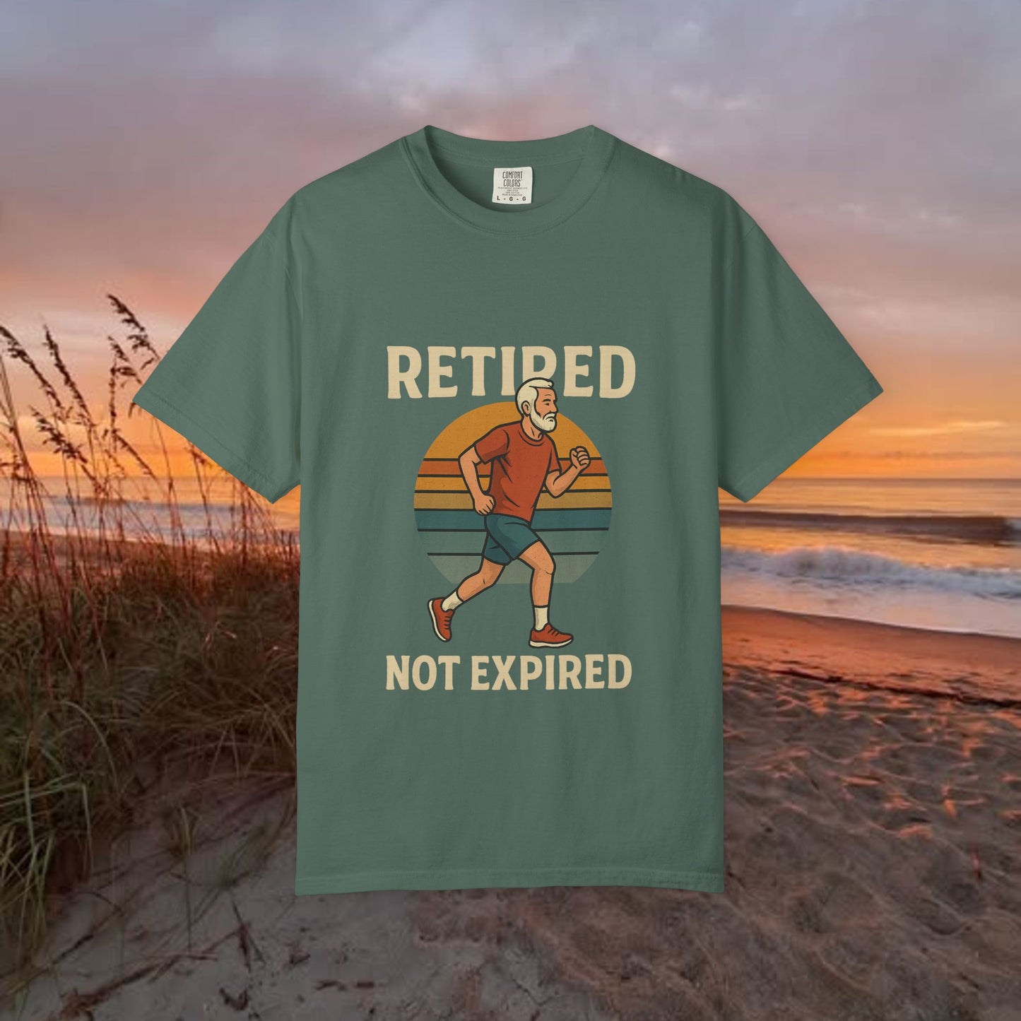 Retired Not Expired Marathon Runner, Retirement Gift T-Shirt Dad Birthday tshirt Granddad gift Retired Father Gift Shirt Nature Lover Gift Hiking Tee Outdoors shirt