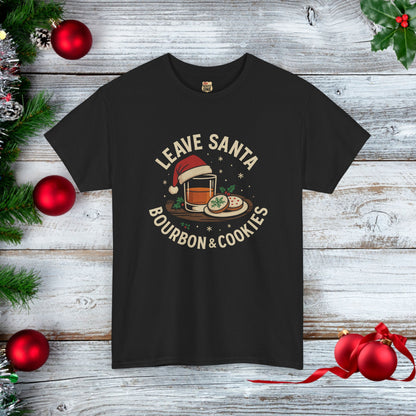 Santa Bourbon & Cookies Unisex Tee