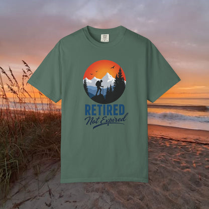 Retired Not Expired, Retirement Gift T-Shirt Dad Birthday tshirt Granddad gift Retired Father Gift Shirt Nature Lover Gift Hiking Tee Outdoors shirt