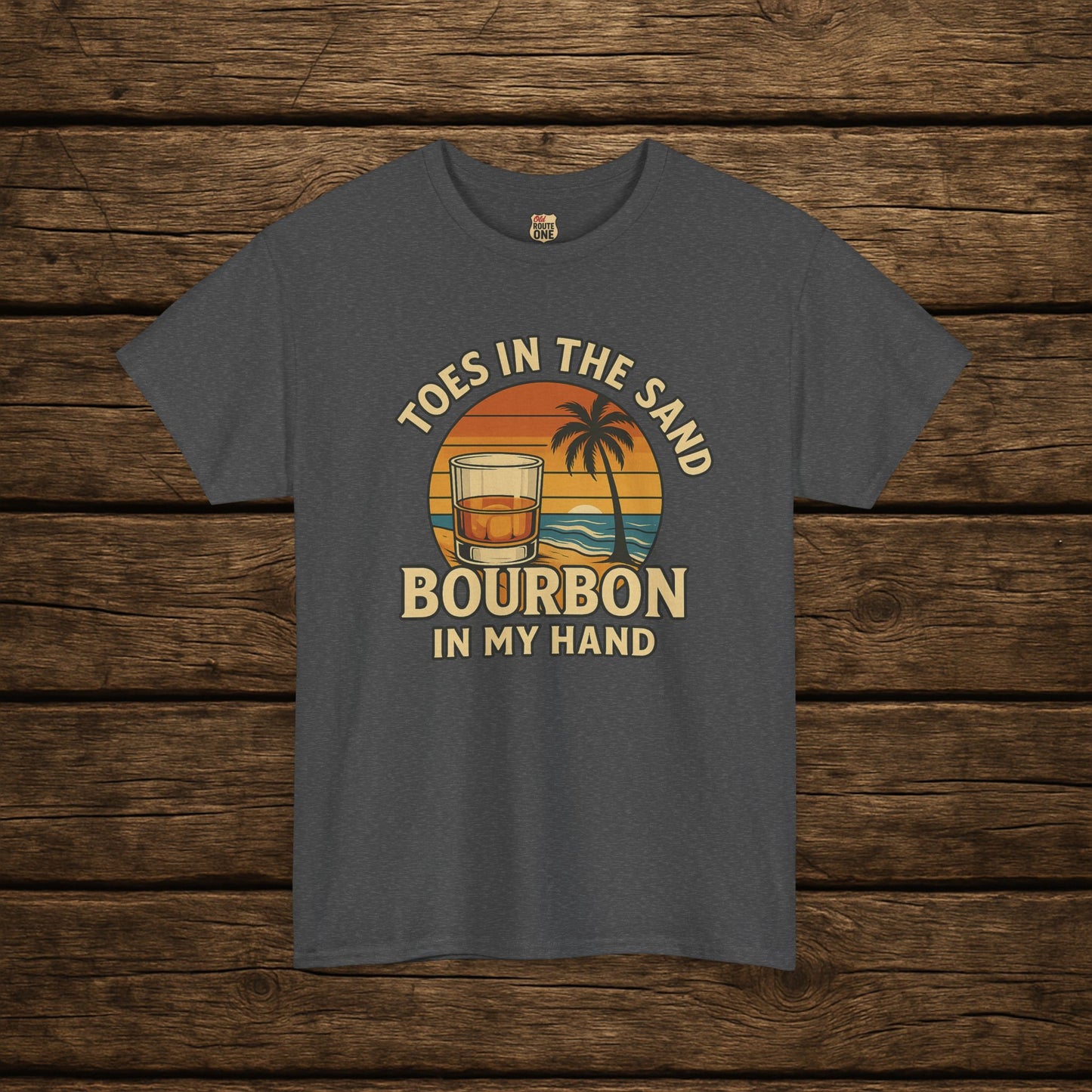 NEW Toes in the Sand Bourbon in my Hand shirt